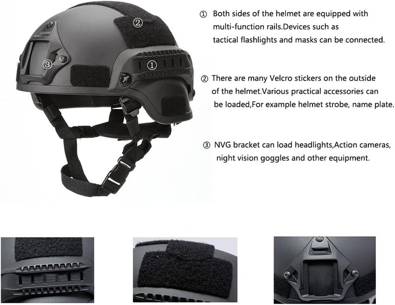 LEJUNJIE MICH 2000 Fast Helmet PJ Style Airsoft Helmets Tactical Helmet for Paintball Outdoor Sports Hunting Shooting - Image 1